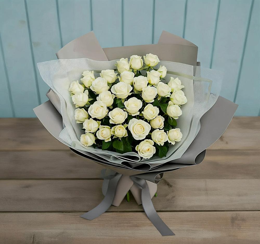 Букет Белоснежная нежность в Шаркан