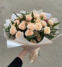 Букет Кремовые розы Латте в Шаркан