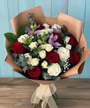 Букет цветов из:  Розы и Альстромерии в Шаркан