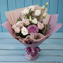Букет цветов из:  Розы и Лизиантусы в Шаркан
