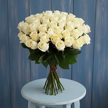 Букет 51 Белая роза Эдлесс Лав в Шаркан