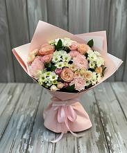 Букет цветов из:  Гвоздики, Розы и Хризантемы в Шаркан