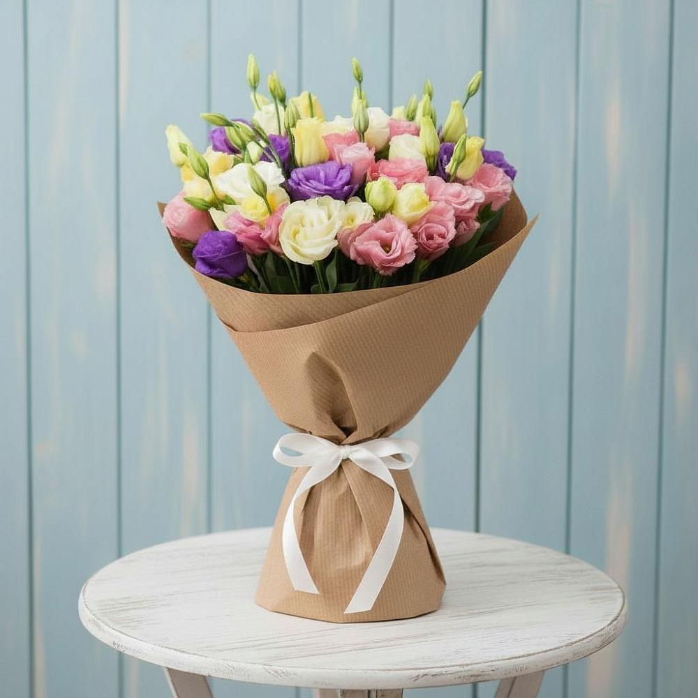 Букет цветов из: Лизиантусы в Шаркан