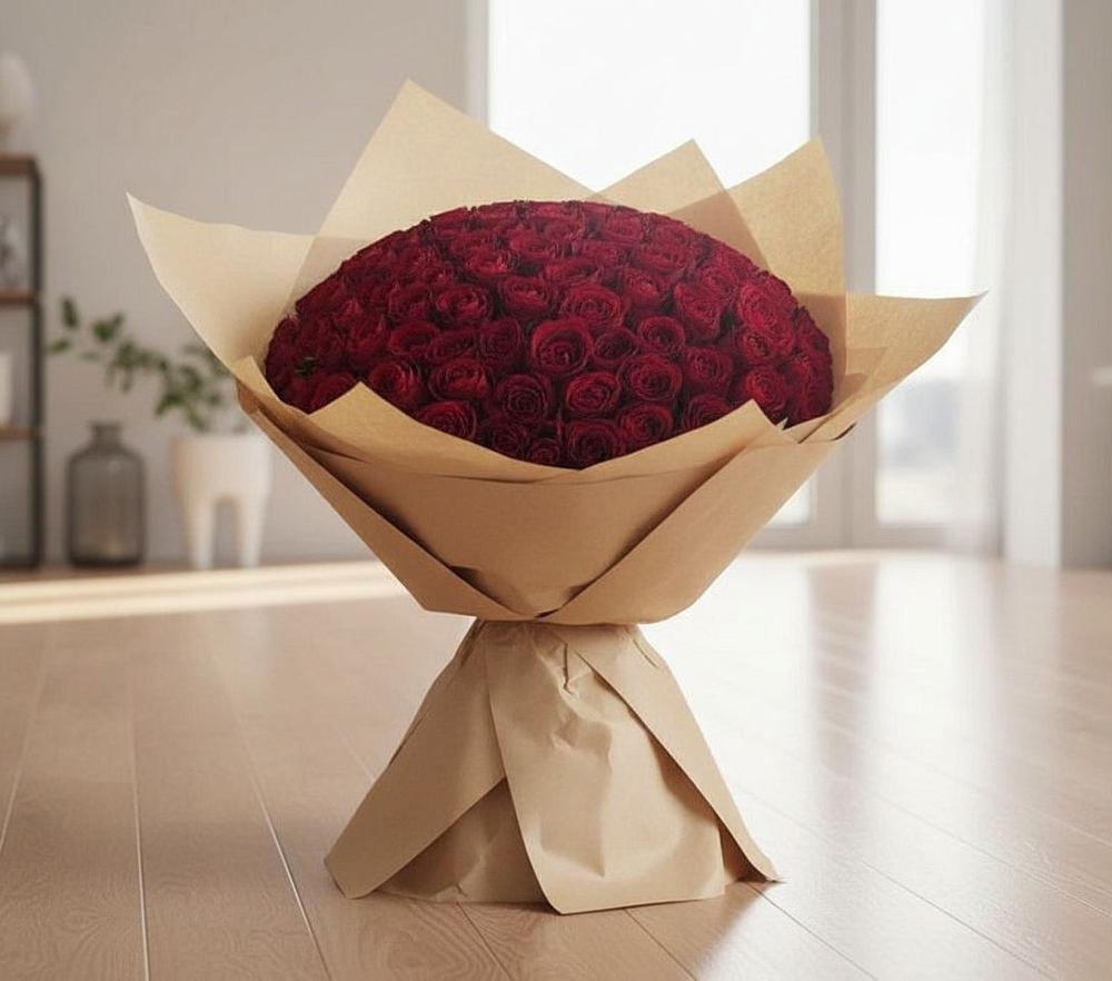 Букет 101 Красная роза в Шаркан